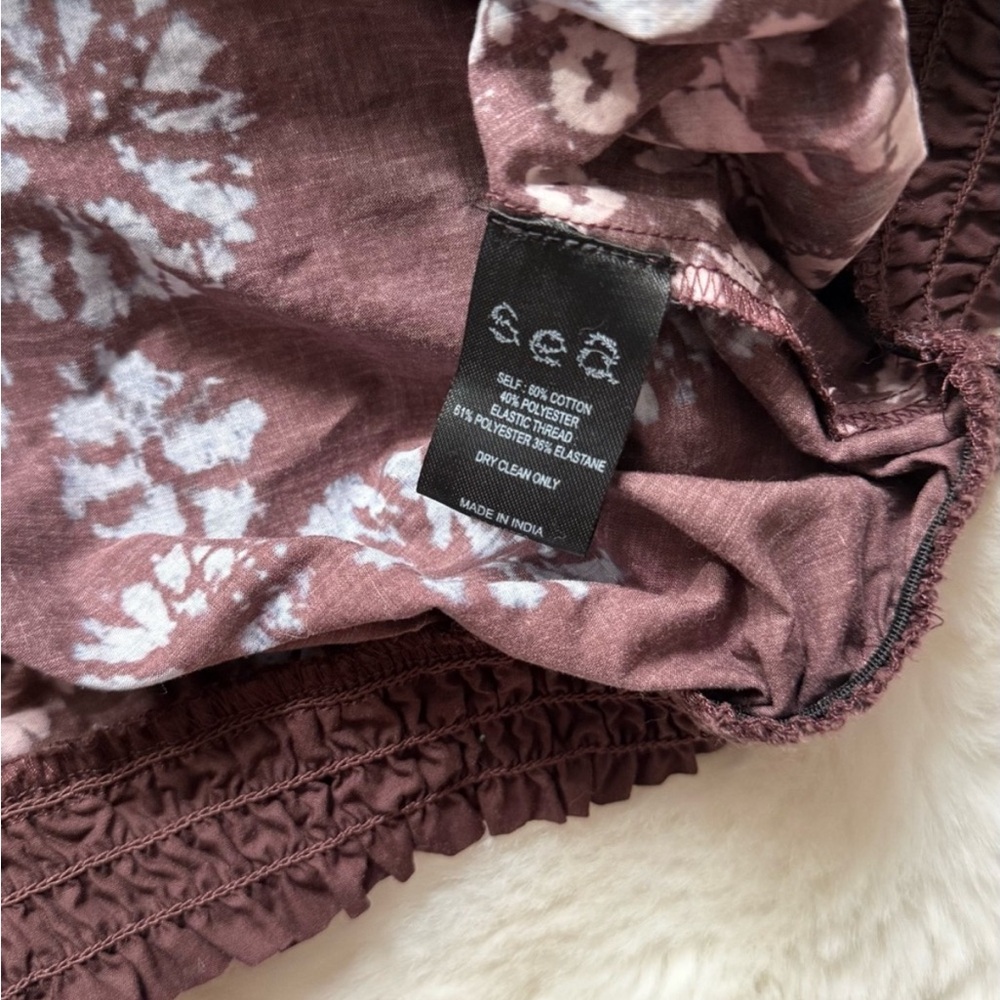 Sea New York Yana Tie-Dye Long Sleeve Cropped Top in Rose Large - Picture 4 of 9